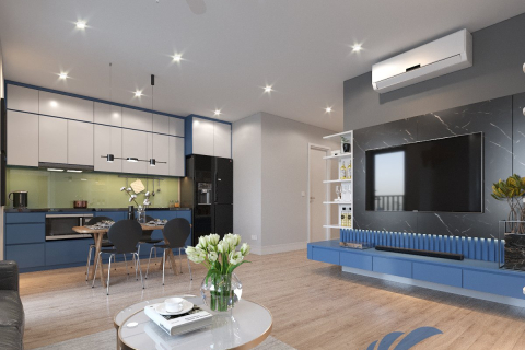 Thiết Kế Nội Thất Chung Cư 62m2 Thiên Niên Kỷ - Hà Đông